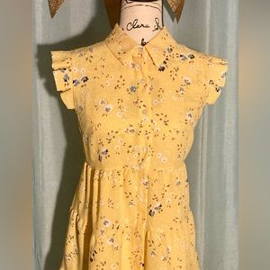 Yellow Floral Dress